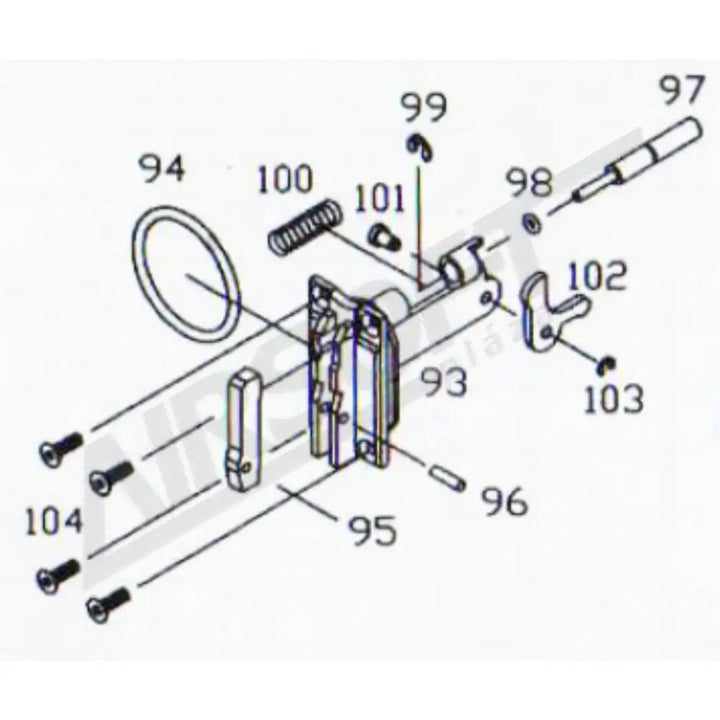 KJW M700 ARM PLUNGER O RING (M700-98)