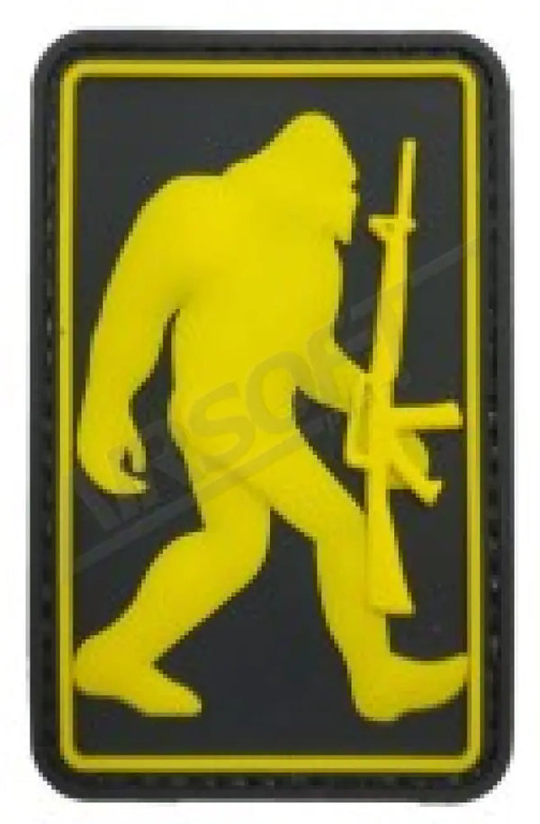 PATCH 1066 - TACTICAL BIG FOOT BLACK YELLOW