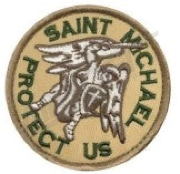 PATCH 1165  - SAINT MICHAEL PROTECT US - TAN