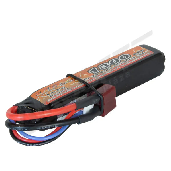 Vb Power 1300Mah 7.4V 15C Lipo Airsoft Akkumulátor - Rúd Akku T-Csatlakozóval(Ap-122) Akkumulátorok