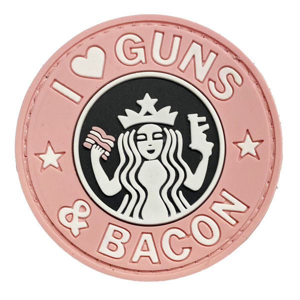 PATCH 0118 - I LOVE GUNS - PINK