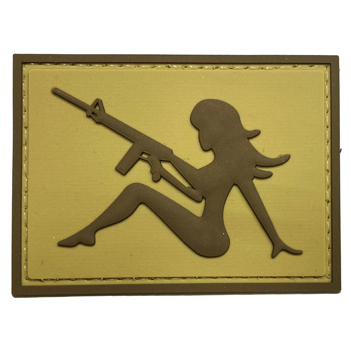 PATCH 0301 - GIRL WITH RIFLE - TAN