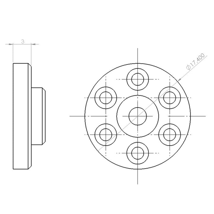 AIRSOFTPRO SNIPER DUGATTYÚ GUMIPAD - 17,4mm (4071)