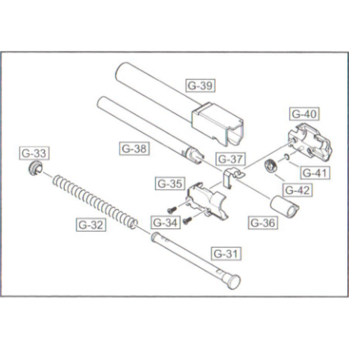 WE GLOCK G17 HOP-UP KAMRA SZETT (G-35,40)